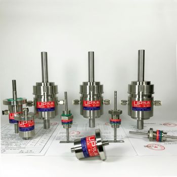 SR020实心轴法兰式四水咀磁液体密封装置